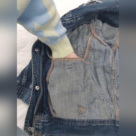UpCycled Oversized Denim Jacket - Picture 8 of 15